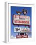 Butterfield Steakhouse Sign, Holbrook City, Route 66, Arizona, USA-Richard Cummins-Framed Photographic Print