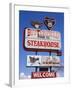 Butterfield Steakhouse Sign, Holbrook City, Route 66, Arizona, USA-Richard Cummins-Framed Photographic Print