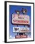 Butterfield Steakhouse Sign, Holbrook City, Route 66, Arizona, USA-Richard Cummins-Framed Photographic Print