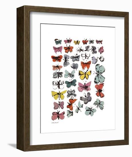 Butterflies, 1955 (Many/Varied Colors)-Andy Warhol-Framed Art Print