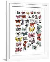 Butterflies, 1955 (many/varied colors)-Andy Warhol-Framed Art Print