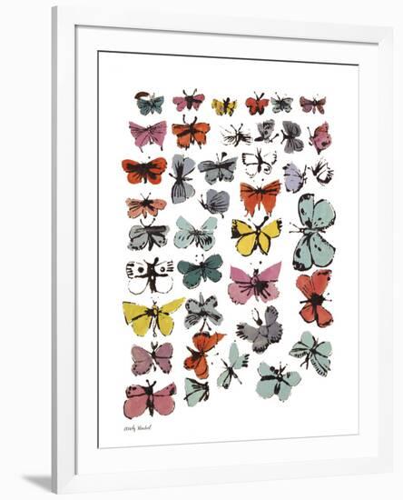 Butterflies, 1955 (many/varied colors)-Andy Warhol-Framed Art Print