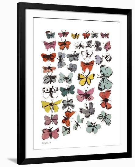 Butterflies, 1955 (many/varied colors)-Andy Warhol-Framed Art Print