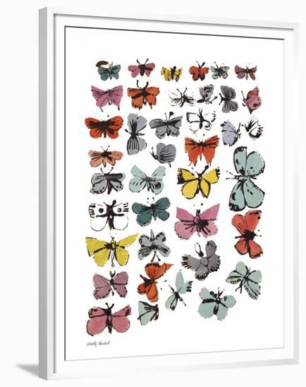 Butterflies, 1955 (many/varied colors)-Andy Warhol-Framed Art Print