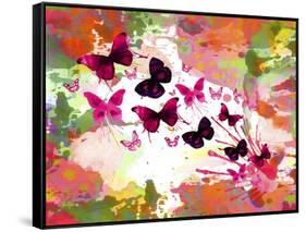 Butterflies 2-Ata Alishahi-Framed Stretched Canvas