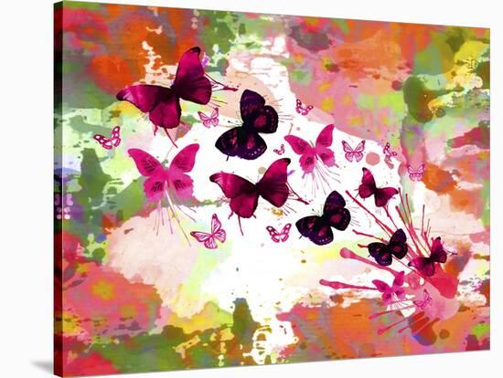 Butterflies 2-Ata Alishahi-Stretched Canvas