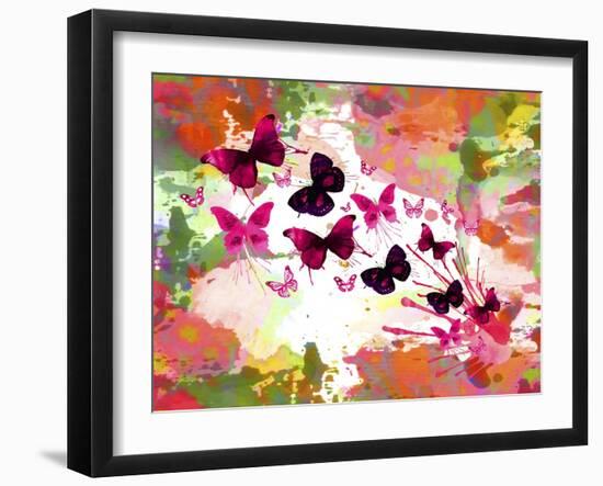 Butterflies 2-Ata Alishahi-Framed Giclee Print