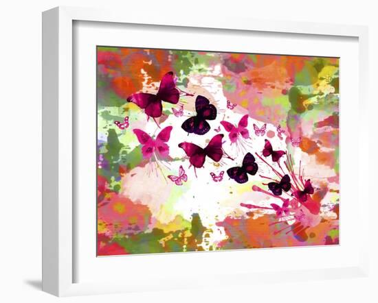 Butterflies 2-Ata Alishahi-Framed Giclee Print
