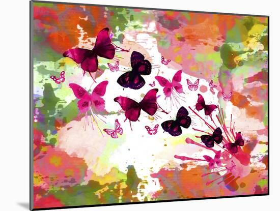 Butterflies 2-Ata Alishahi-Mounted Giclee Print