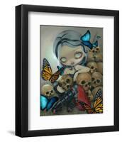 Butterflies and Bones-Jasmine Becket-Griffith-Framed Art Print