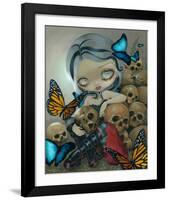 Butterflies and Bones-Jasmine Becket-Griffith-Framed Art Print