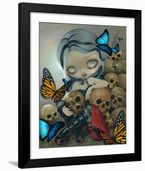 Butterflies and Bones-Jasmine Becket-Griffith-Framed Art Print