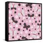 Butterflies and Dots-Elizabeth Caldwell-Framed Stretched Canvas