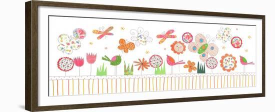 Butterflies and Flowers-Effie Zafiropoulou-Framed Giclee Print