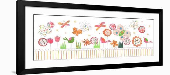 Butterflies and Flowers-Effie Zafiropoulou-Framed Giclee Print