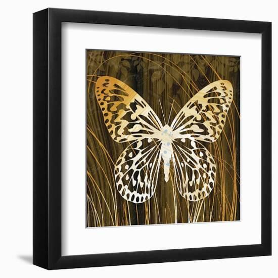 Butterflies and Leaves II-Erin Clark-Framed Giclee Print