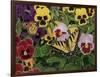 Butterflies and Pansies-William Vanderdasson-Framed Giclee Print