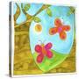 Butterflies and Trees-null-Stretched Canvas