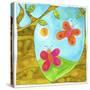 Butterflies and Trees-null-Stretched Canvas