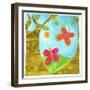 Butterflies and Trees-null-Framed Giclee Print