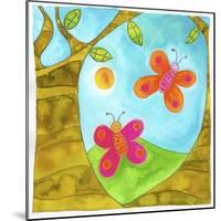 Butterflies and Trees-null-Mounted Giclee Print