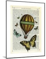 Butterflies & Balloon-Marion Mcconaghie-Mounted Art Print