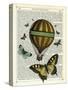 Butterflies & Balloon-Marion Mcconaghie-Stretched Canvas