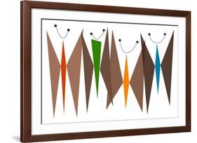 Butterflies - Browns-Tonya Newton-Framed Art Print