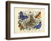 Butterflies, C.1860-null-Framed Giclee Print