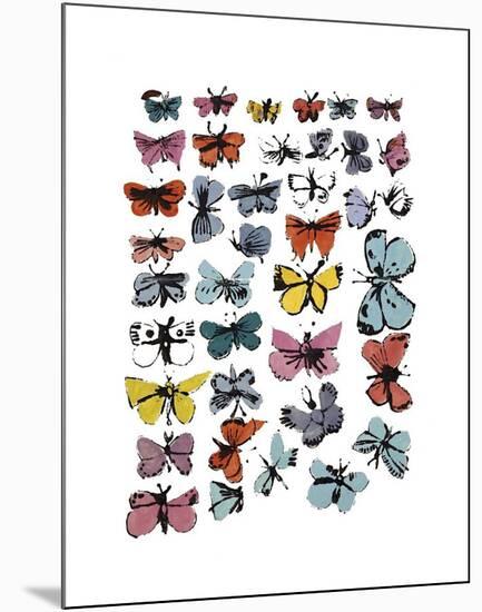 Butterflies, c.1955-Andy Warhol-Mounted Giclee Print