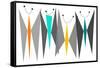 Butterflies - Grays-Tonya Newton-Framed Stretched Canvas