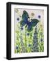 Butterflies, Green and Blue, 2016-Pat Scott-Framed Giclee Print