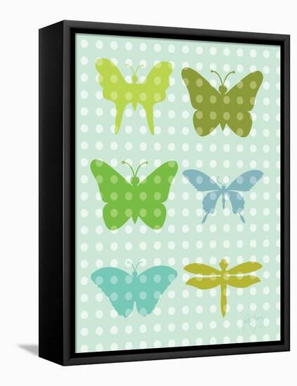 Butterflies II-Patty Young-Framed Stretched Canvas