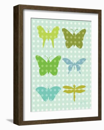 Butterflies II-Patty Young-Framed Art Print