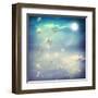 Butterflies In A Fantasy Moonligt Landscape-Melpomene-Framed Art Print