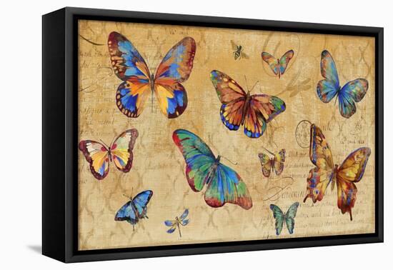 Butterflies in Flight-Anna Polanski-Framed Stretched Canvas