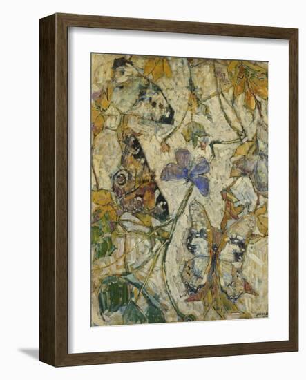 Butterflies; Les Papillons, 1918-Josef Albert-Framed Giclee Print