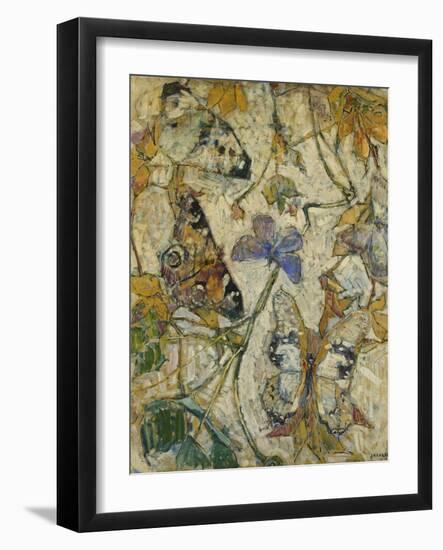 Butterflies; Les Papillons, 1918-Josef Albert-Framed Giclee Print