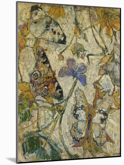 Butterflies; Les Papillons, 1918-Josef Albert-Mounted Giclee Print