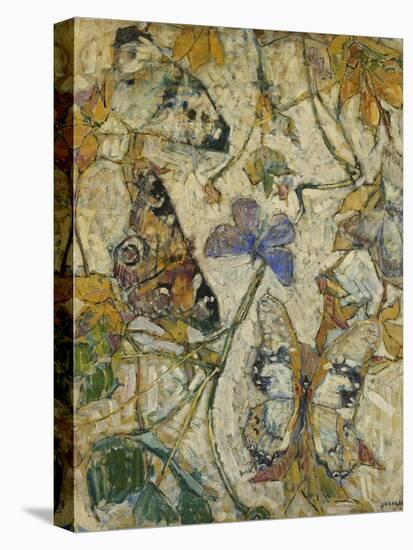 Butterflies; Les Papillons, 1918-Josef Albert-Stretched Canvas