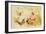 Butterflies Pulling Cherub on Thread Spool Chariot-null-Framed Giclee Print