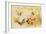 Butterflies Pulling Cherub on Thread Spool Chariot-null-Framed Giclee Print