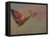 Butterflies with Riders-Albert Bierstadt-Framed Stretched Canvas