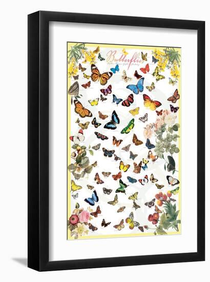 Butterflies-null-Framed Art Print