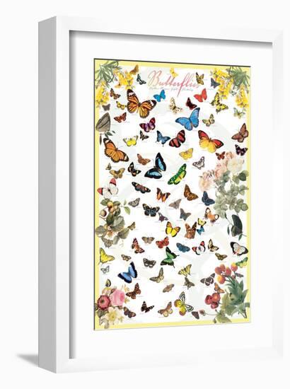 Butterflies-null-Framed Art Print