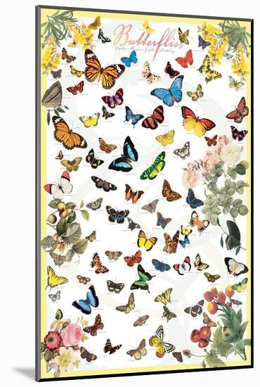 Butterflies-null-Mounted Art Print