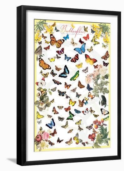 Butterflies-null-Framed Art Print