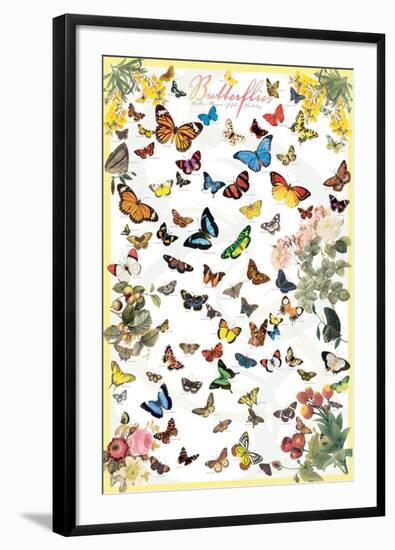 Butterflies-null-Framed Art Print