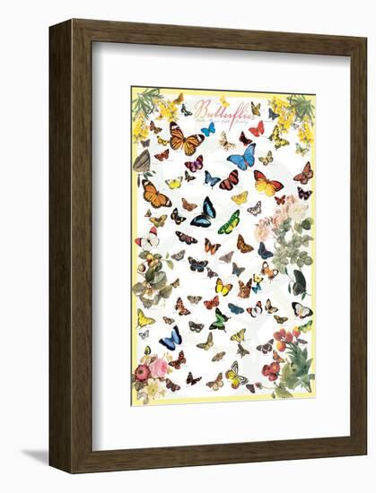 Butterflies-null-Framed Art Print