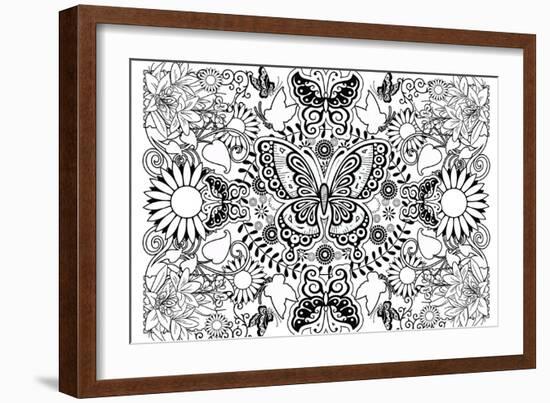 Butterflies-Art House Design-Framed Giclee Print